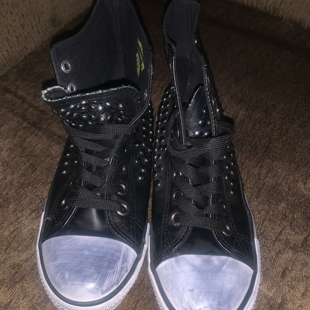 Black Penny Sue Corporal High Top Sneaks